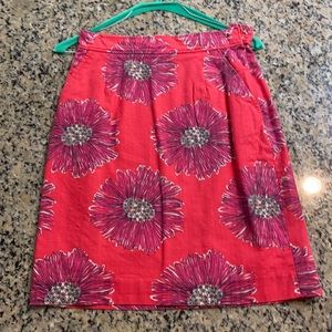 Pink Floral Lilly Pulitzer Skirt